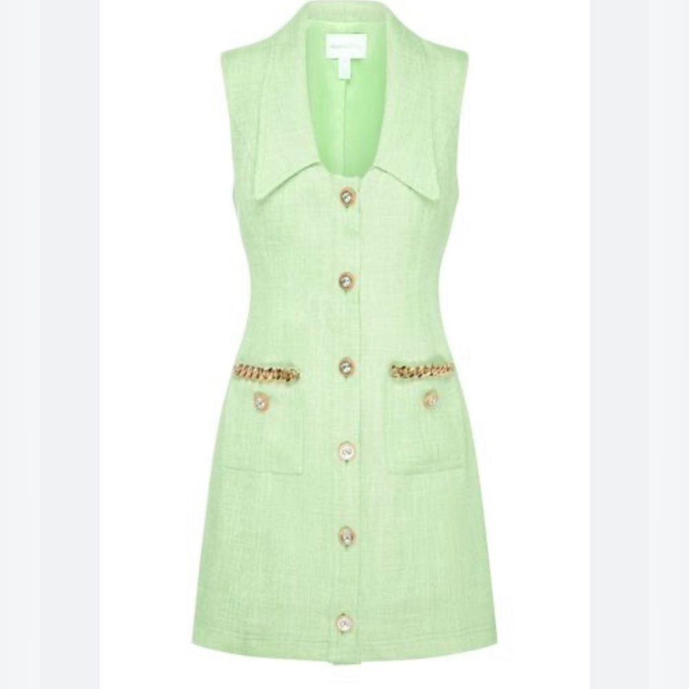 Alice McCall brand new Catalina mini dress Lime Crème size 0